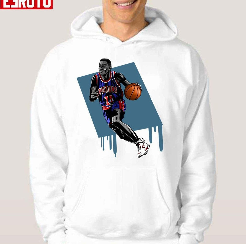 Nba Legends Isiah Thomas Cartoon Design Unisex Hoodie