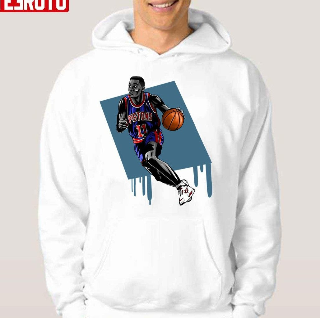 Nba Legends Isiah Thomas Cartoon Design Unisex Hoodie