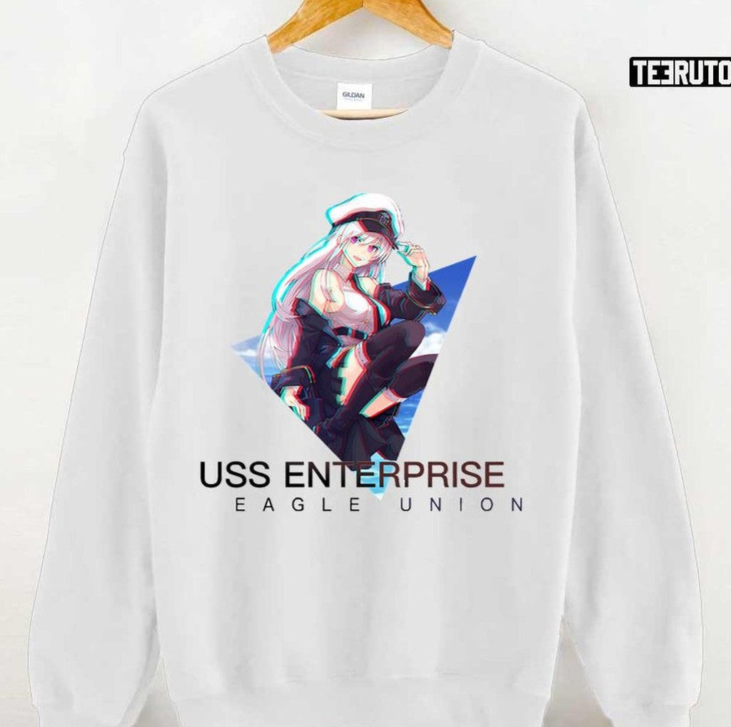 Azur Lane Uss Enterprise Glitch Art Unisex T-shirt