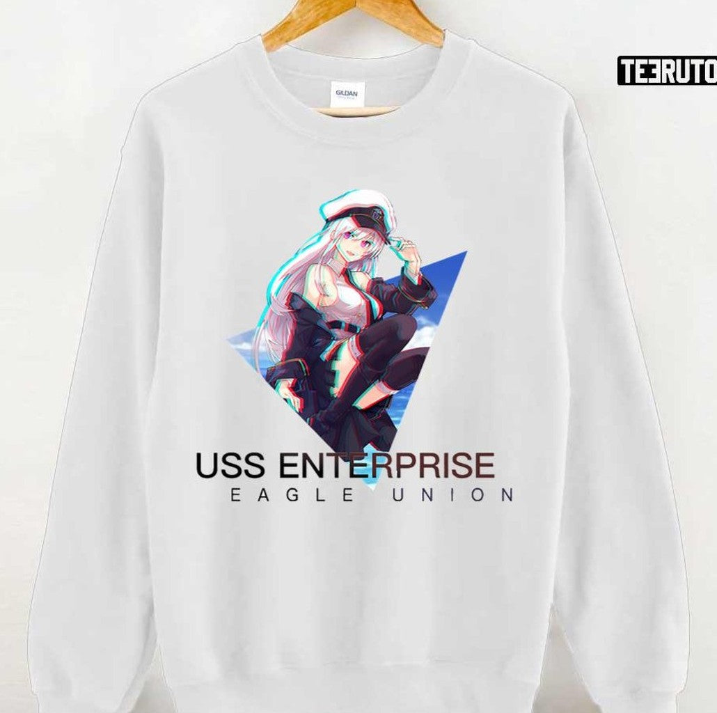 Azur Lane Uss Enterprise Glitch Art Unisex T-shirt
