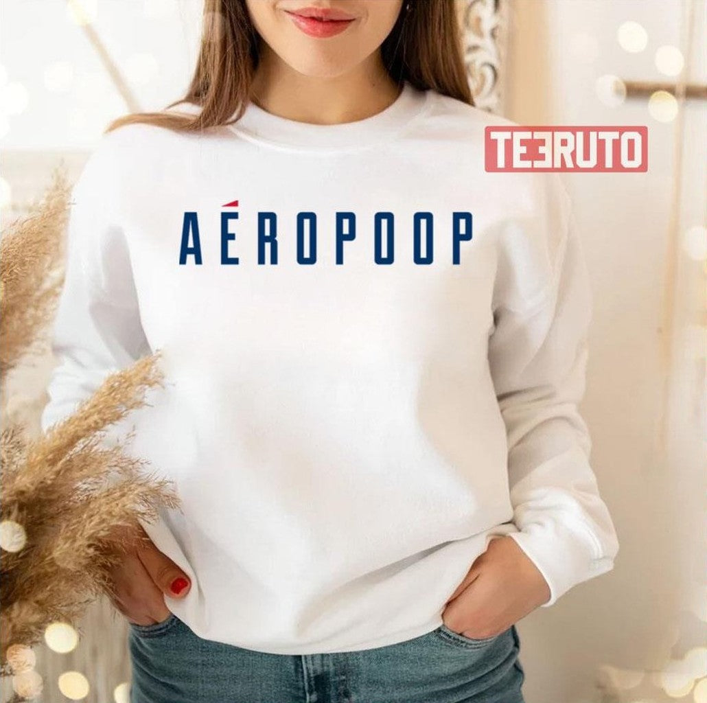Aéropoop Blue Logo Unisex Sweatshirt