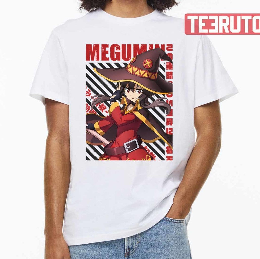 Shoulder-Length Dark Brown Hair Konosuba Megumin Female Charac Unisex T-shirt