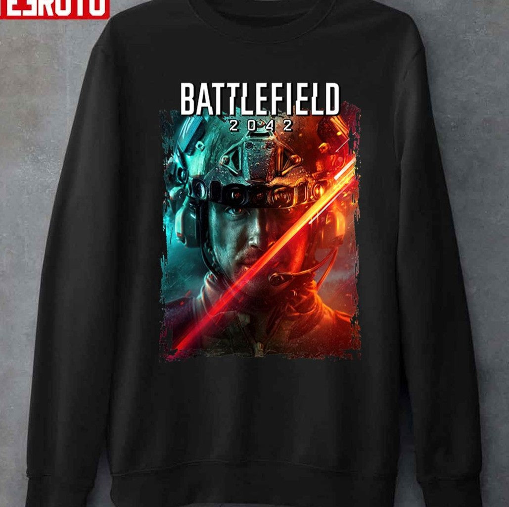 Poster Style Of Battlefield 2042 Gaming Unisex T-shirt
