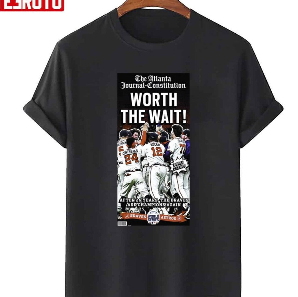 Atlanta Braves 2021 Champs Newspaper 1995 World Series Champion Unisex T-Shirt