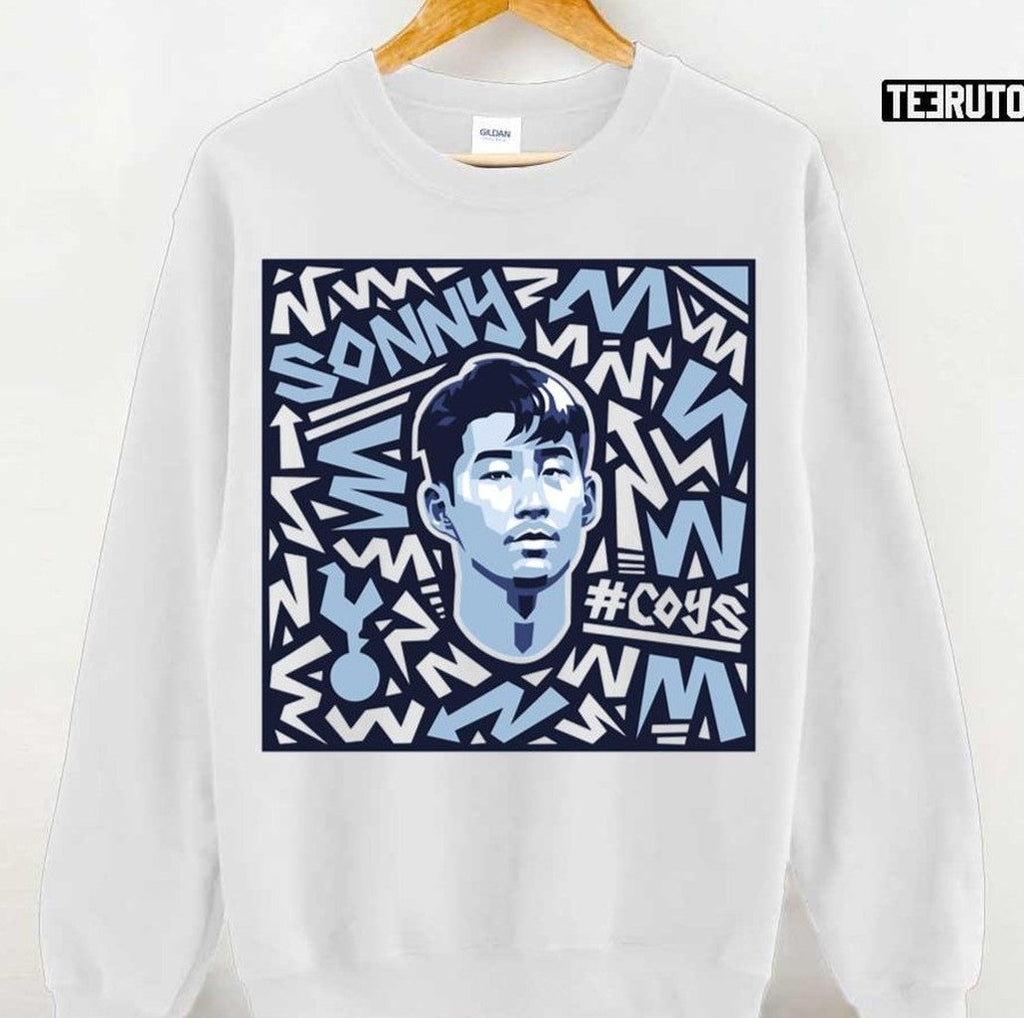 Son Heung Min Digital Illustration Football Art Unisex Sweatshirt