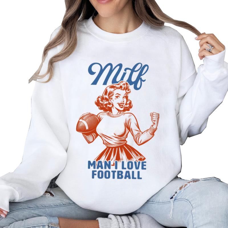 Vintage Football Girl Sweatshirt, Football Lover Sweatshirt Unisex Classic Collar