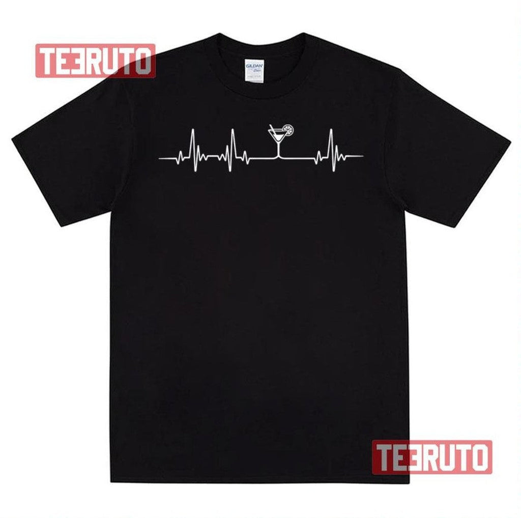 Bartender Heartbeat Funny Design Unisex T-Shirt