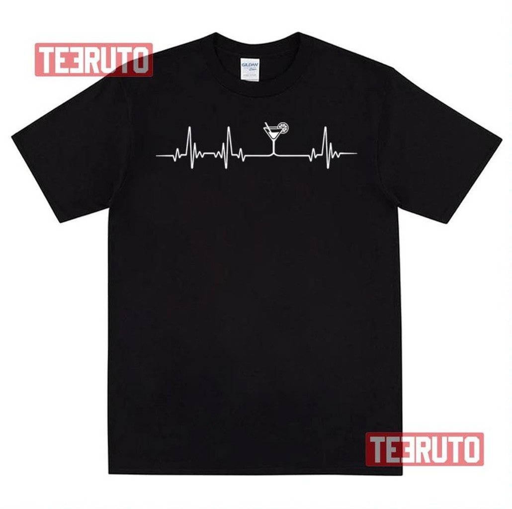 Bartender Heartbeat Funny Design Unisex T-Shirt