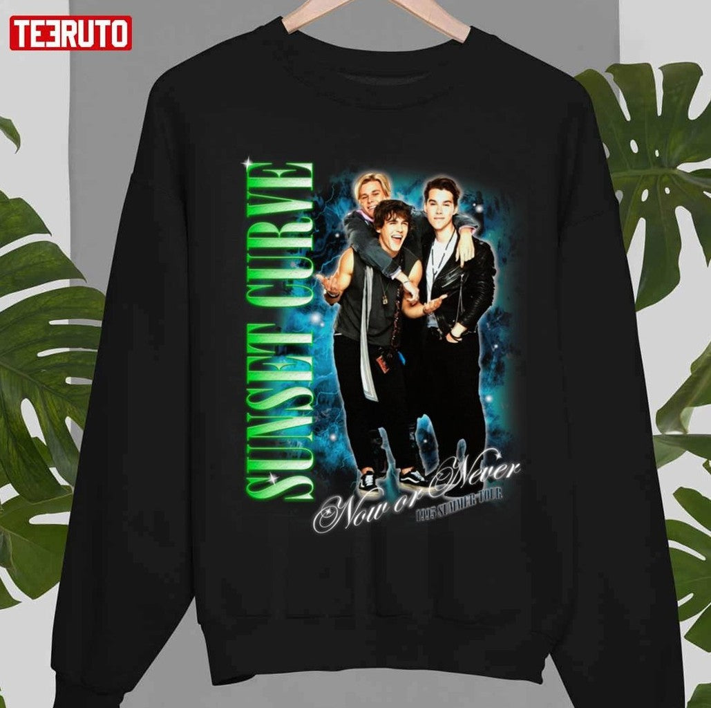 Now Or Never 1995 Tour Sunset Curve Bootleg Unisex T-Shirt