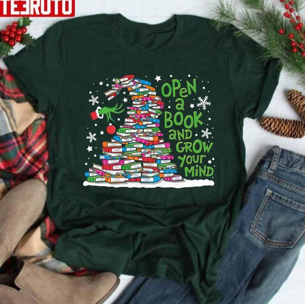 The Grinch Open A Book And Grow Your Mind Unisex Sweatshirt