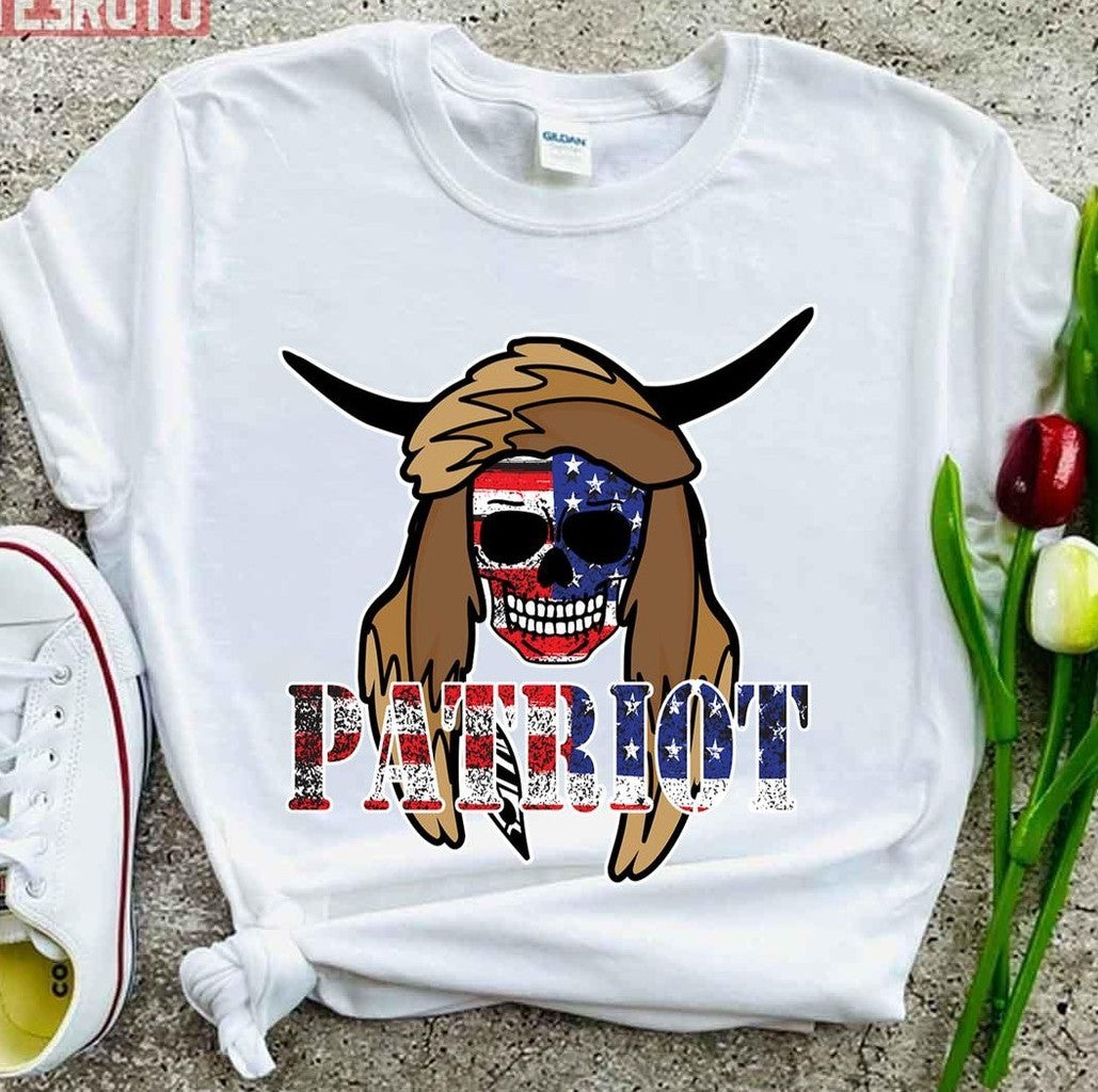 Patriot Viking Q Shaman Scull Patriotic Jake Angeli Unisex T-Shirt