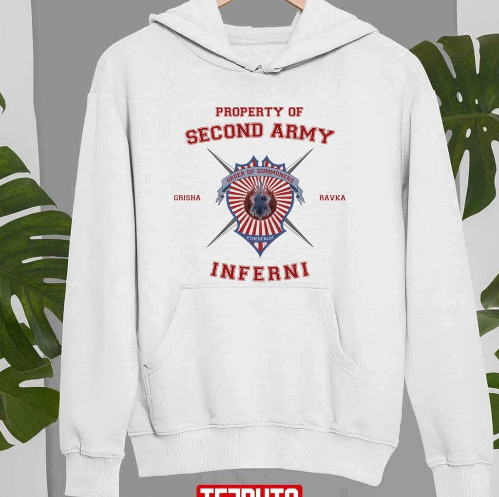 Property Of Second Army Inferni Shadow and Bone Unisex Sweatshirt
