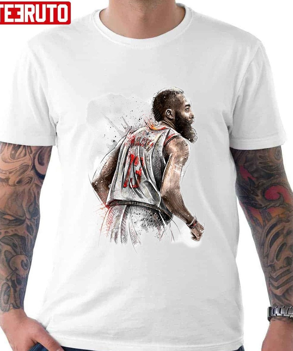 Art James Harden Illustration Basketball Unisex Hoodie