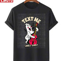 Text Me Lonely Ghost Playing Guitar Singing Unisex T-Shirt