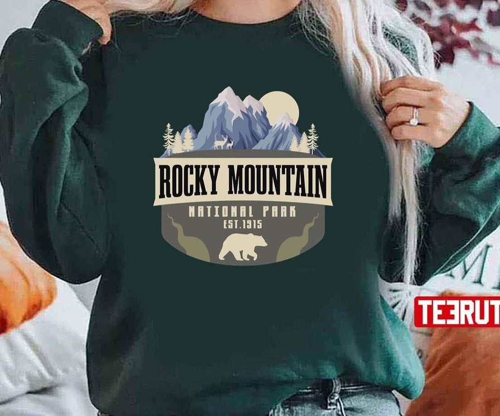 Rocky Mountain National Park Camping And Hiking Unisex Hoodie