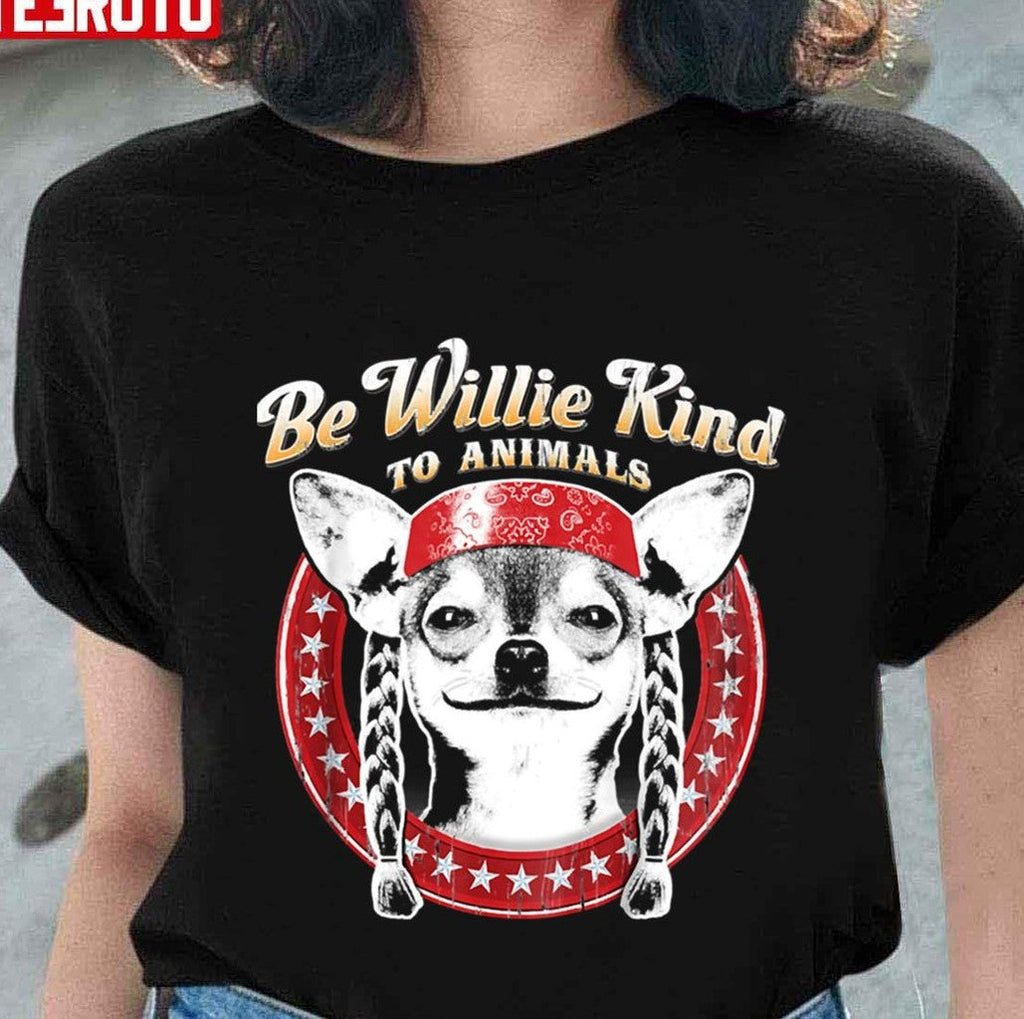 Be Willie Kind To Animals Youth Willie Nelson Unisex T-Shirt