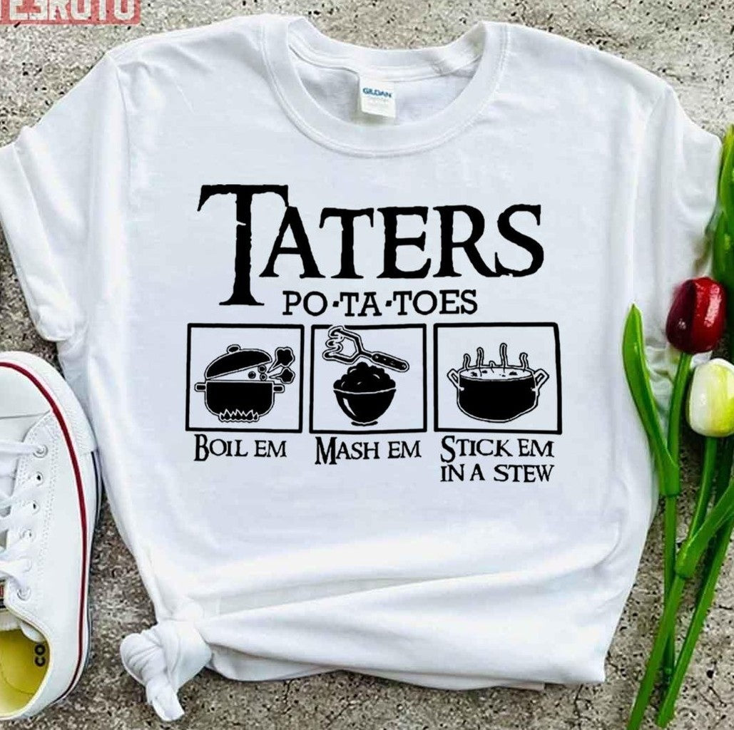 Taters Potatos Logo Design Unisex T-Shirt
