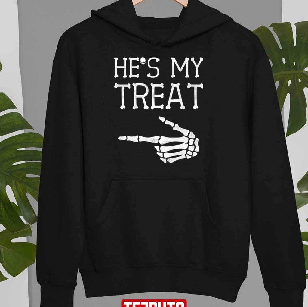 Skeleton Hand He's My Treat Unisex Sweatshirt