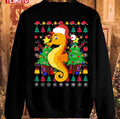 Santa Seahorse Christmas Unisex Sweatshirt