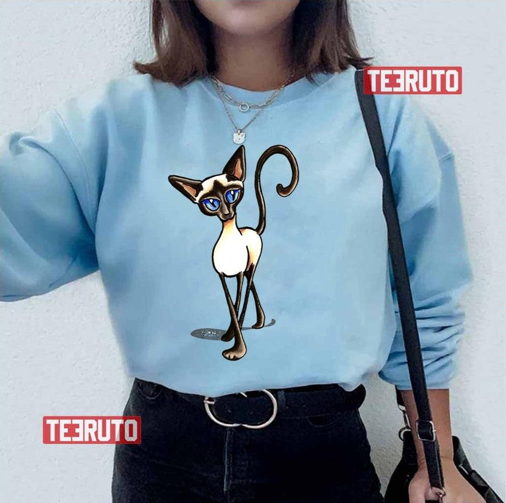 Siamese Crosswalk Boy Blue Unisex T-Shirt