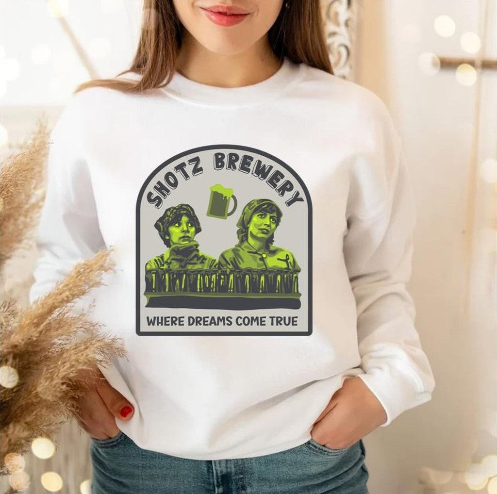 Shotz Brewery Laverne And Shirley Unisex Sweatshirt