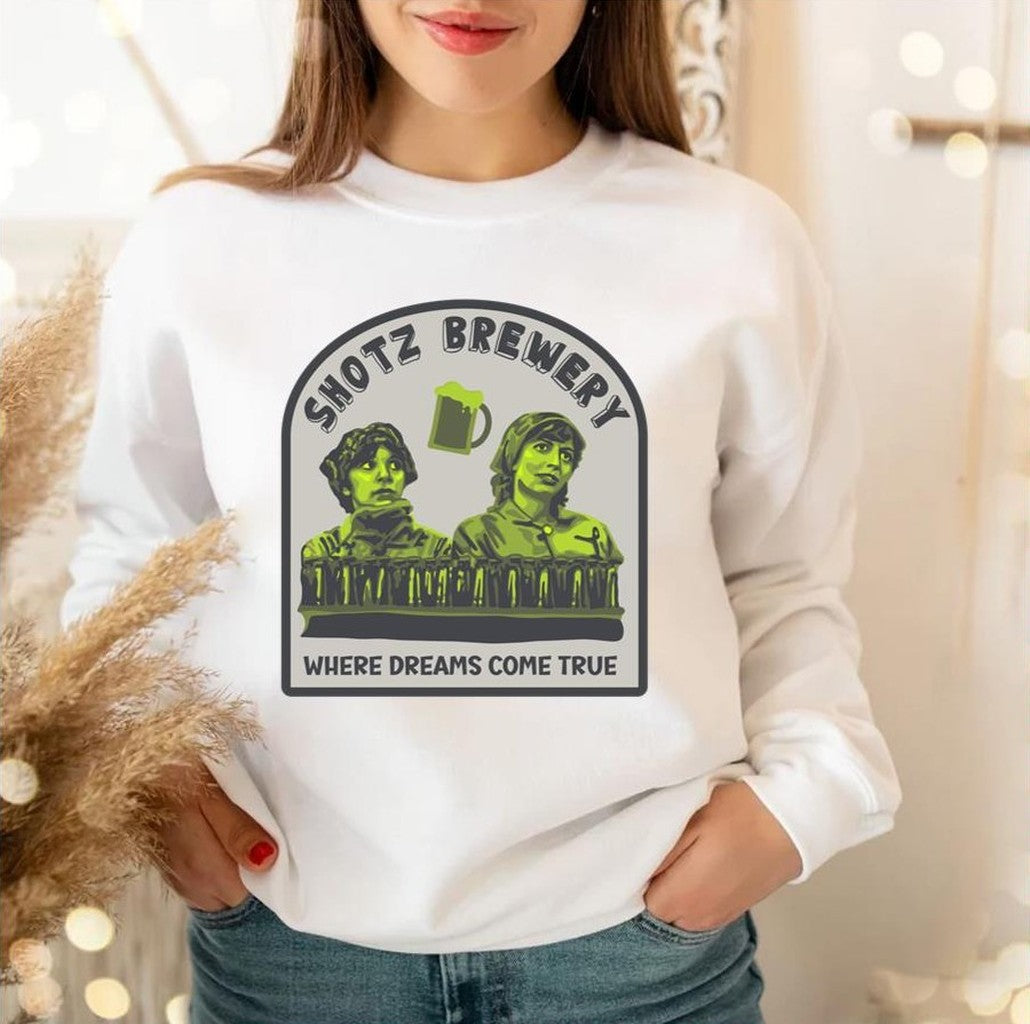 Shotz Brewery Laverne And Shirley Unisex Sweatshirt