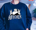 Santa Sleigher Funny Christmas Metalheads Unisex Sweatshirt