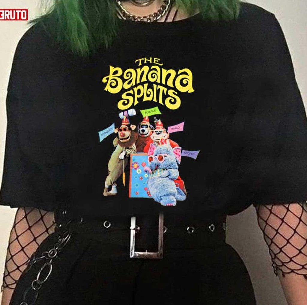 The Banana Splits Retro Cast Drooper Fleegle Bingo Snorky Unisex T-Shirt