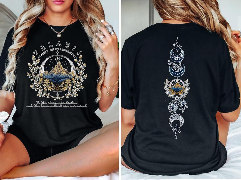 Velaris ACOTAR 2 Side Sweatshirt, Velaris City Of Starlight Shirt, The Night Court Shirt, SJM Merch Shirt, Court of Dreams, Rhysand, Bookish Merch, Bo