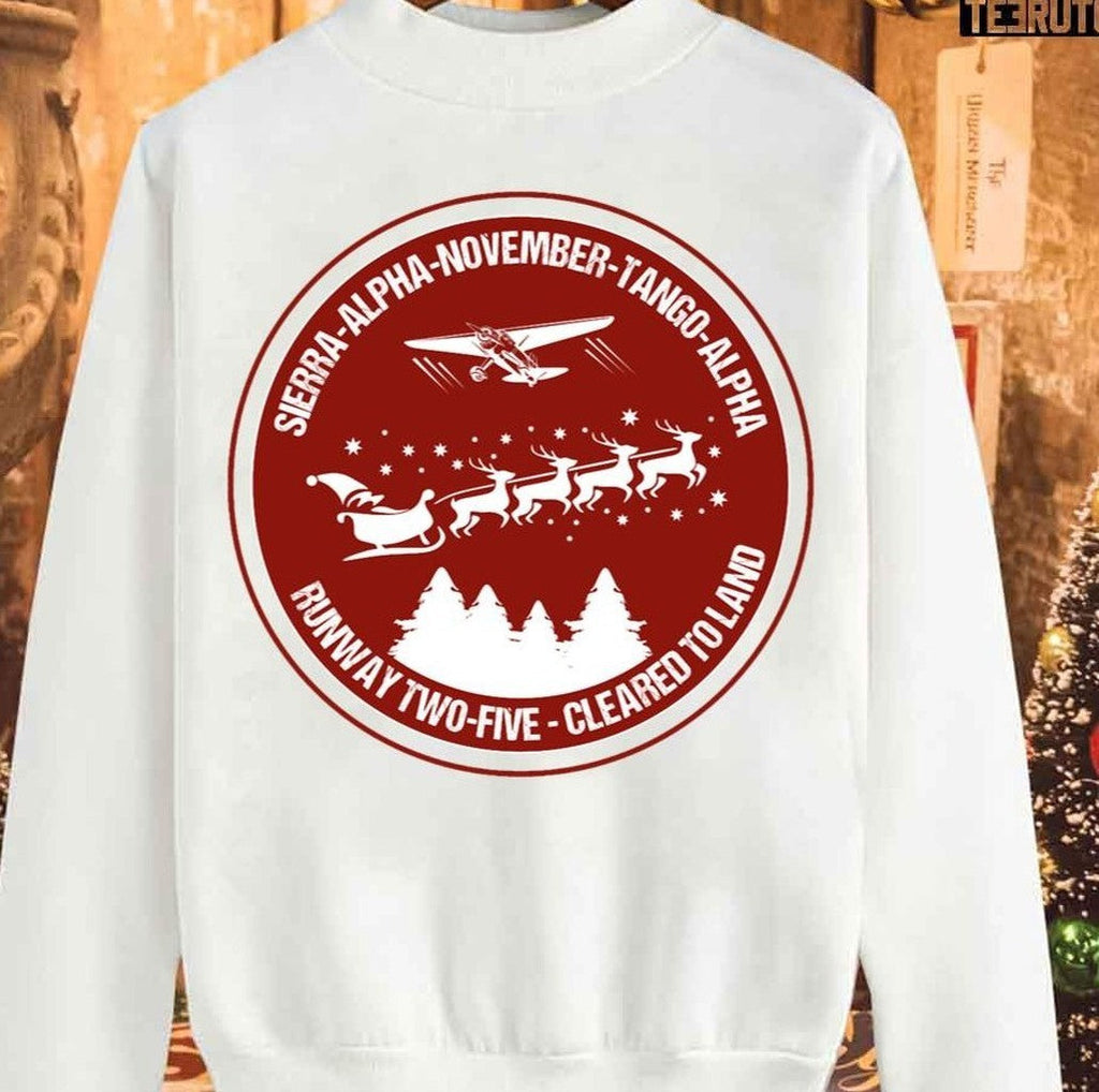 Pilot Christmas Aviation Air Traffic Controller Unisex Sweatshirt