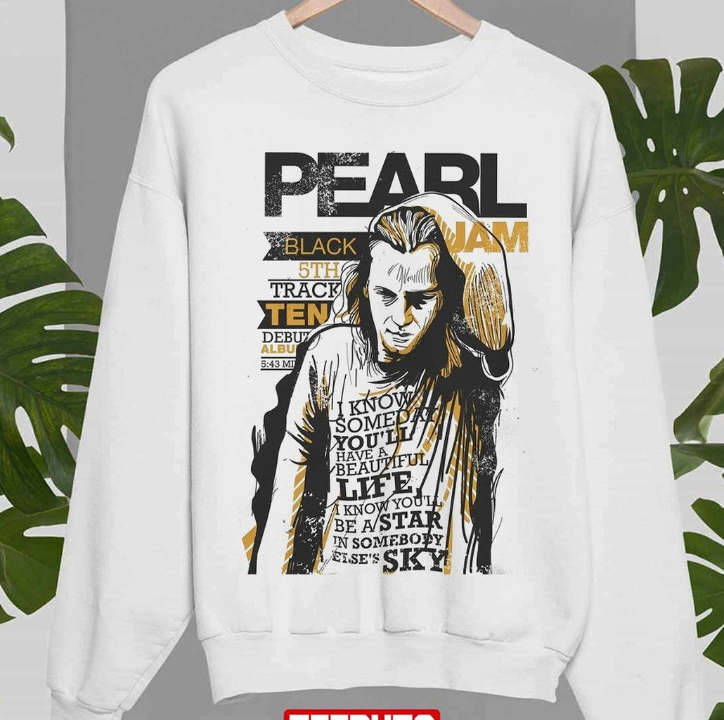 Black By Pearl Jam Animated Design Music Unisex Sweatshirt