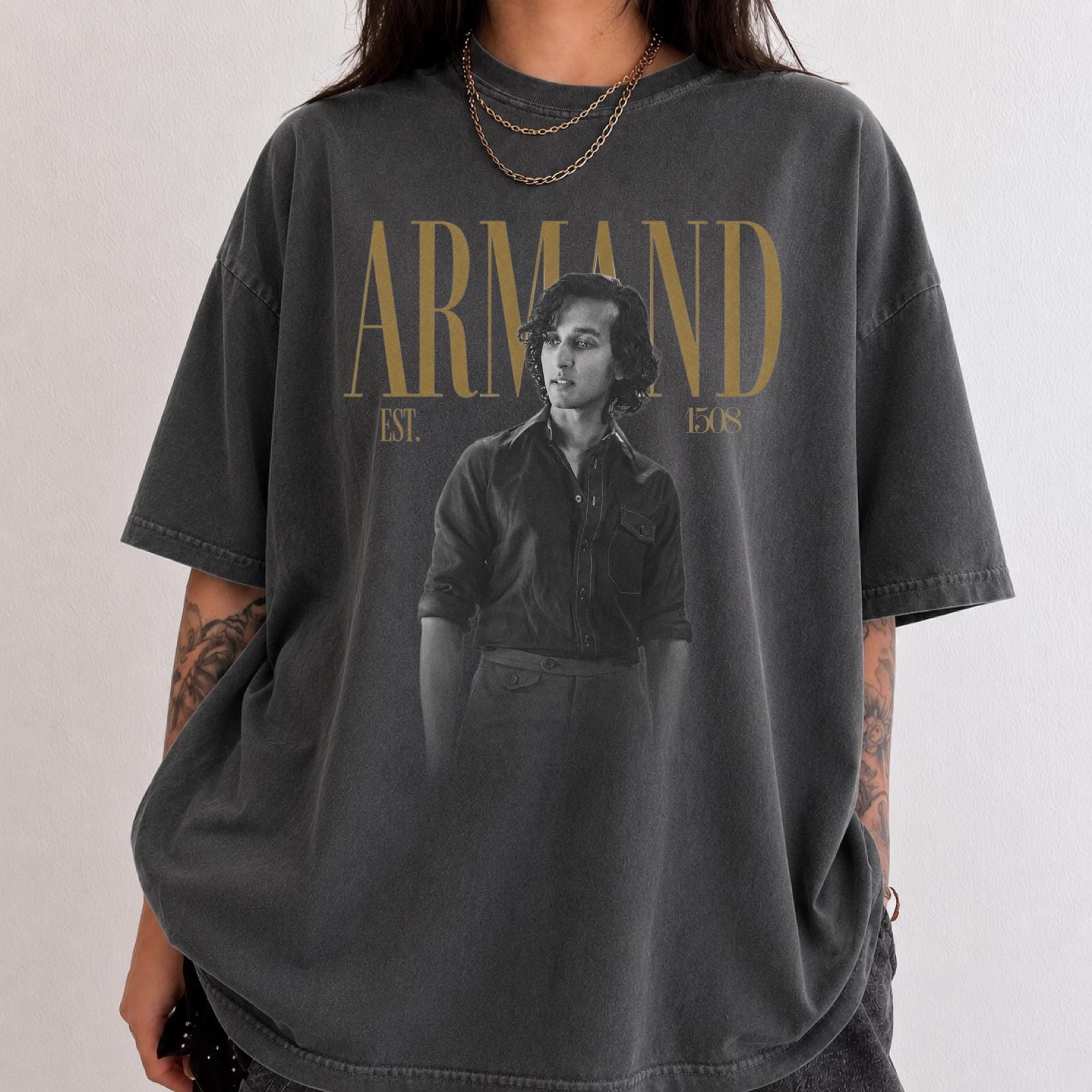 Armand Vampire Vintage Gothic Movie Character Tee Interview Vampire Comfort Colors (1)