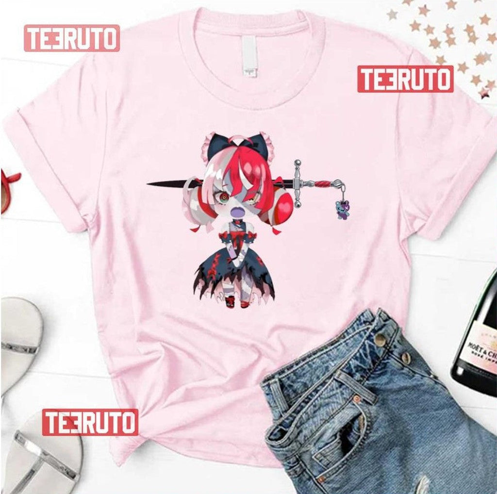 Sword Udin Vtuber Kureiji Ollie Hololive Unisex T-Shirt