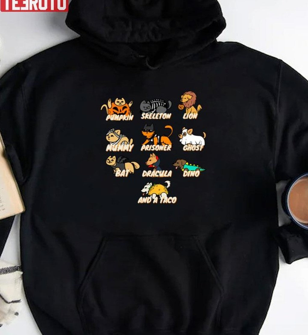 Multible Cute Lazy Halloween Costumes Unisex Sweatshirt