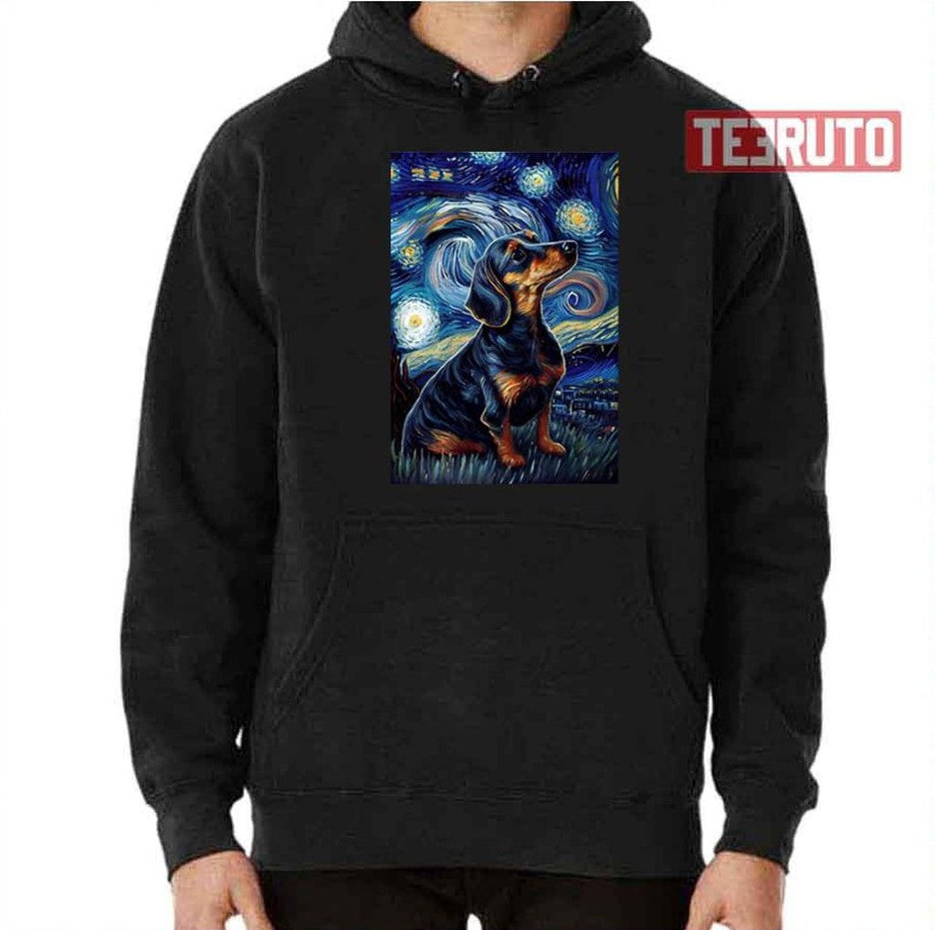 Starry Night Dachshund Graphic Unisex T-Shirt
