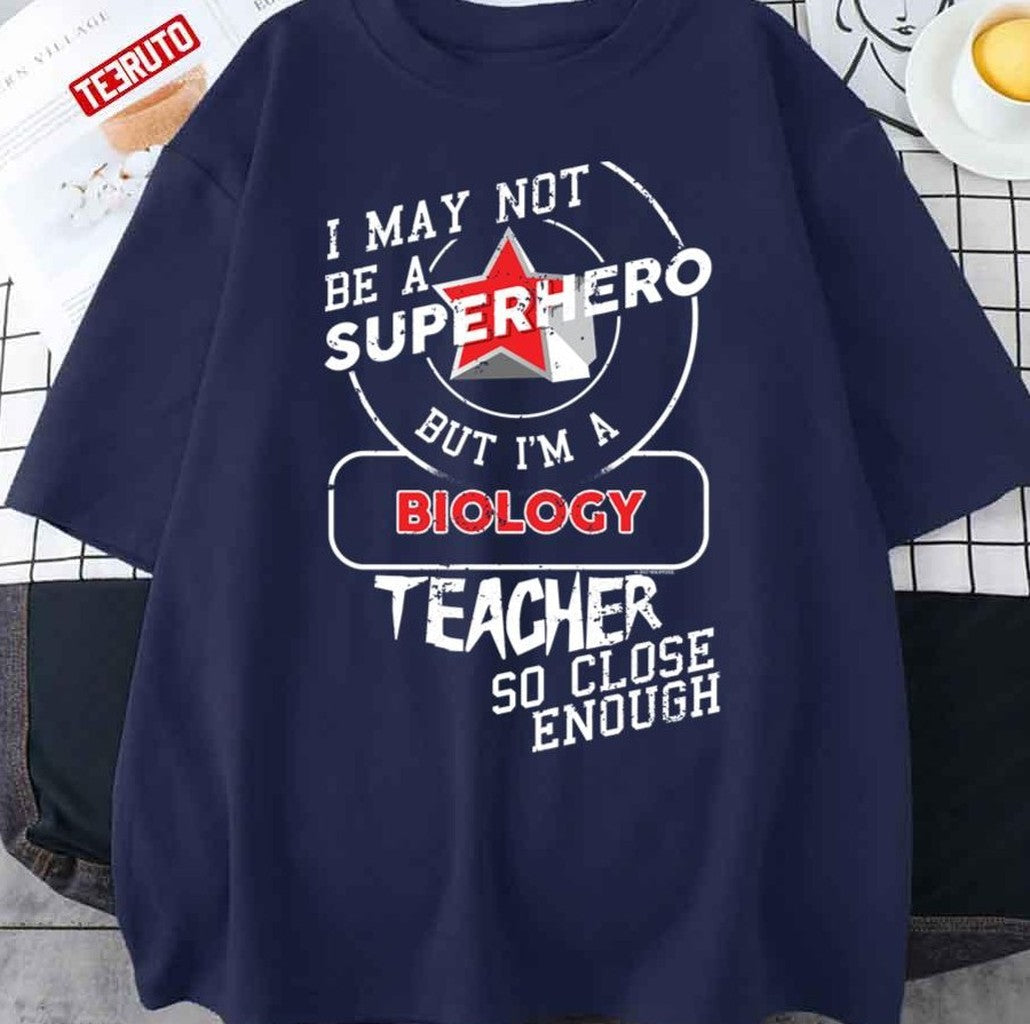 Biology Teacher Superhero Unisex T-Shirt