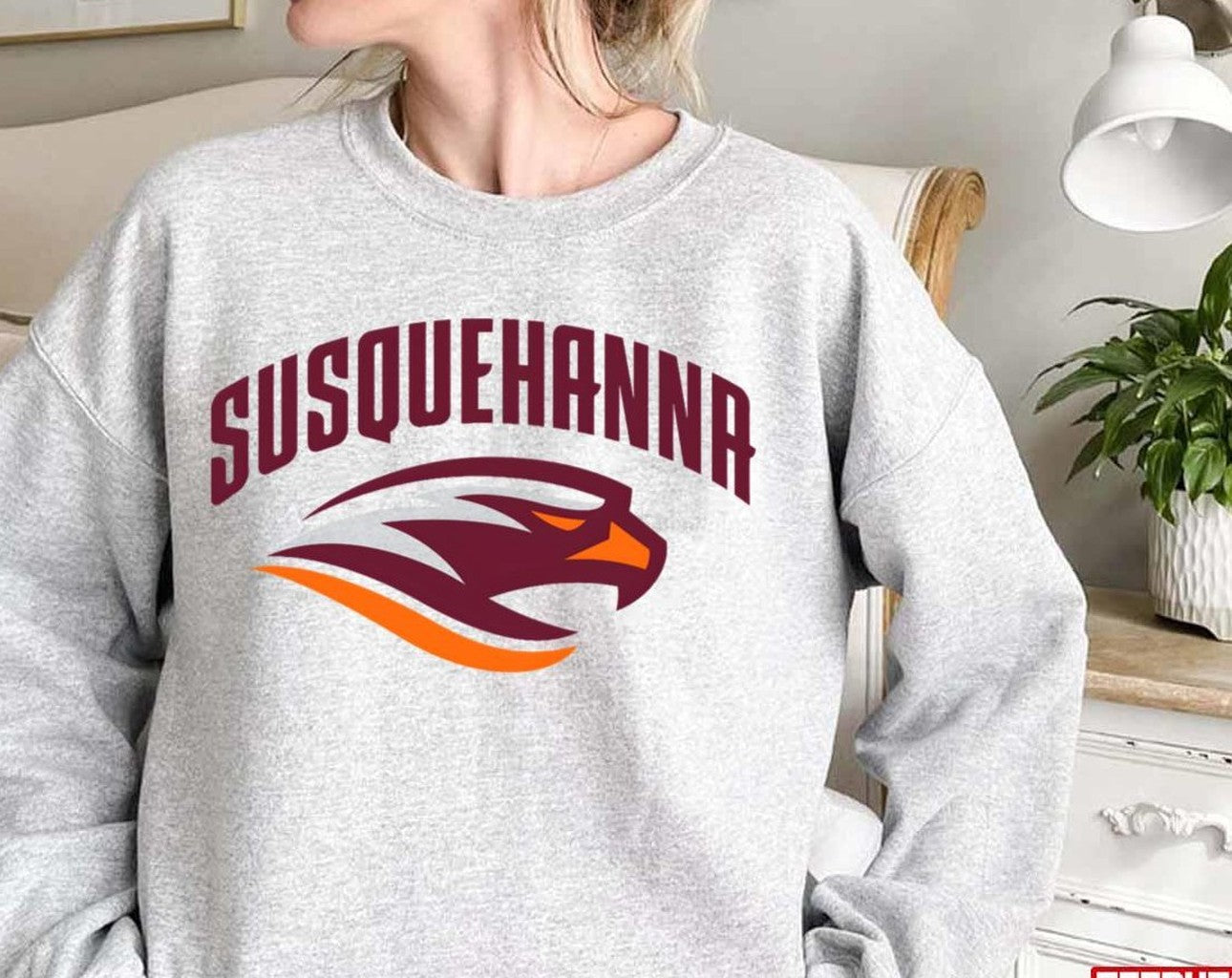 Susquehanna River Hawks Logo Unisex Sweatshirt