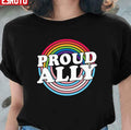 Proud Ally Retro Unisex T-Shirt