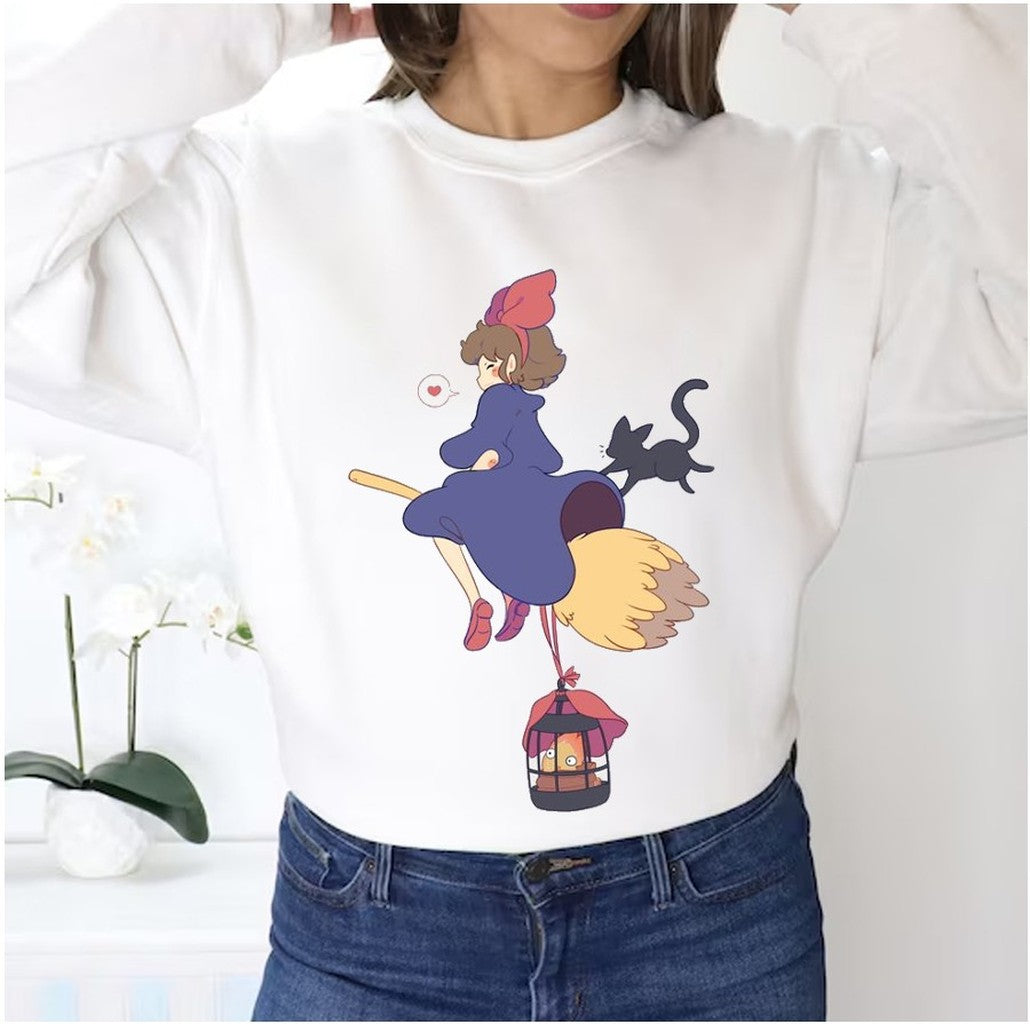 The Flame Is On The Way Kiki's Delivery Service Anime Unisex Sweatshirt