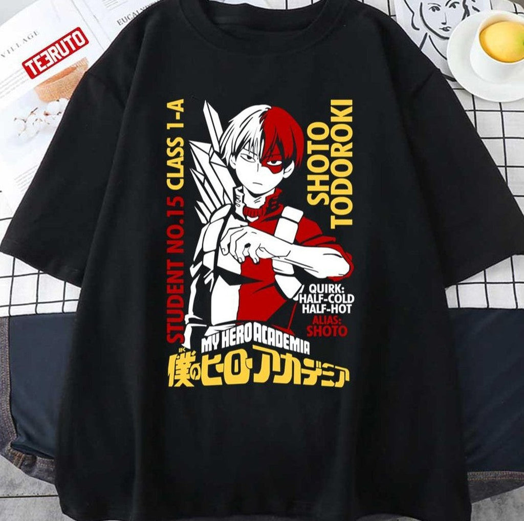 Shoto Todoroki Half-cold Half-hot My hero Academia Boku No Hero Academia Unisex T-shirt