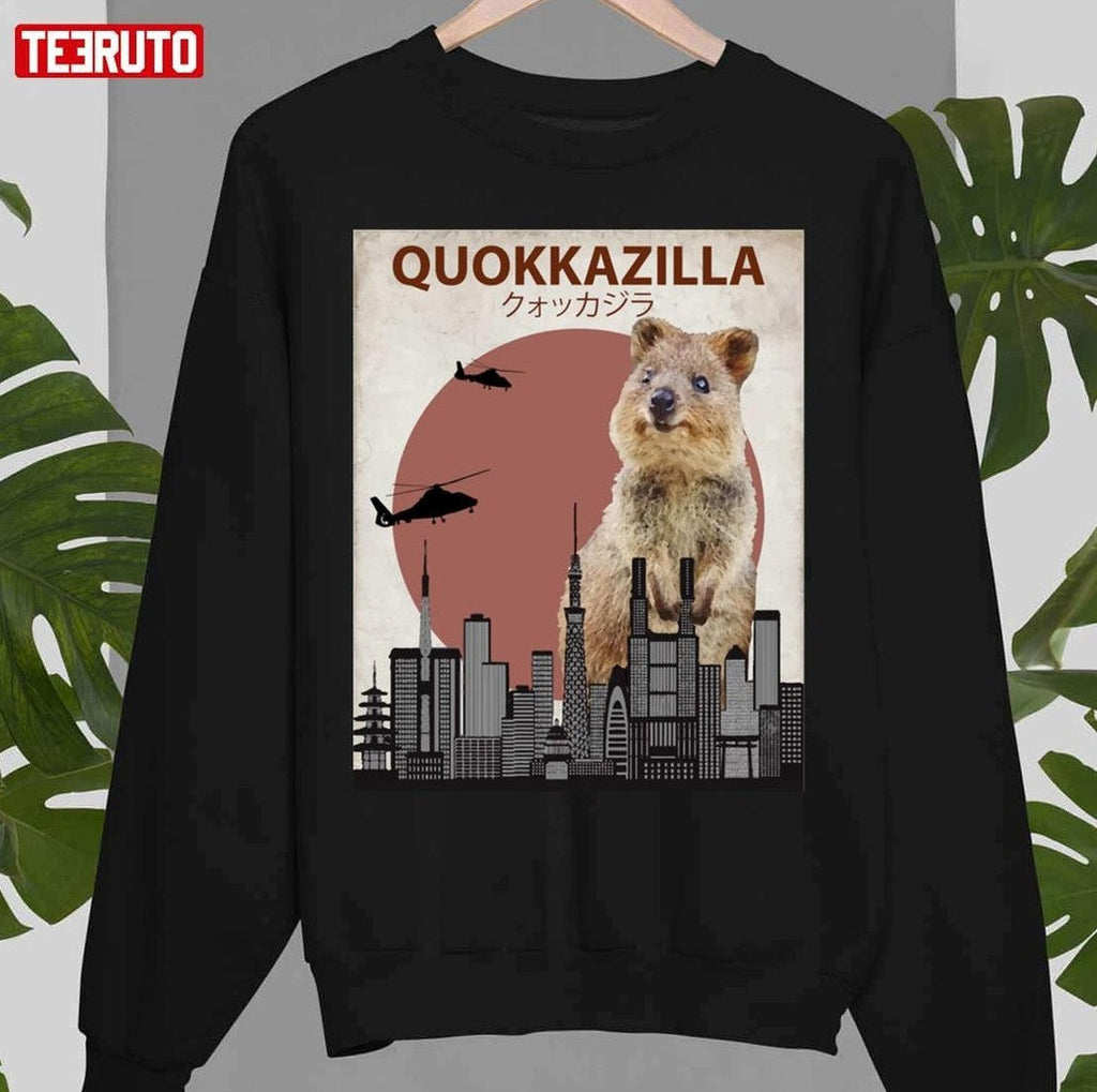 Quokkazilla Quokka Giant Monster Parody T-Shirt