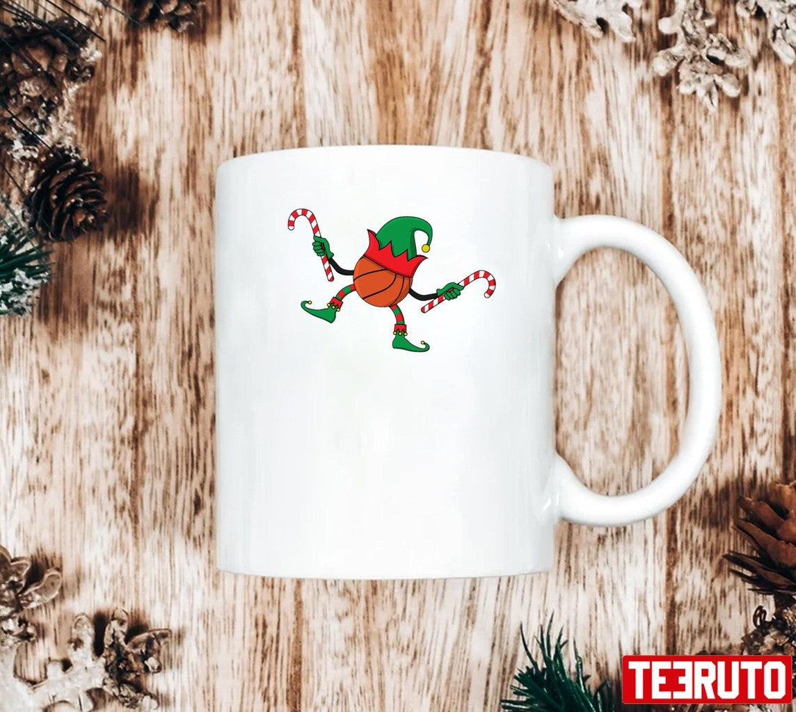 Basketball Elf Christmas Unisex Sweatshirt