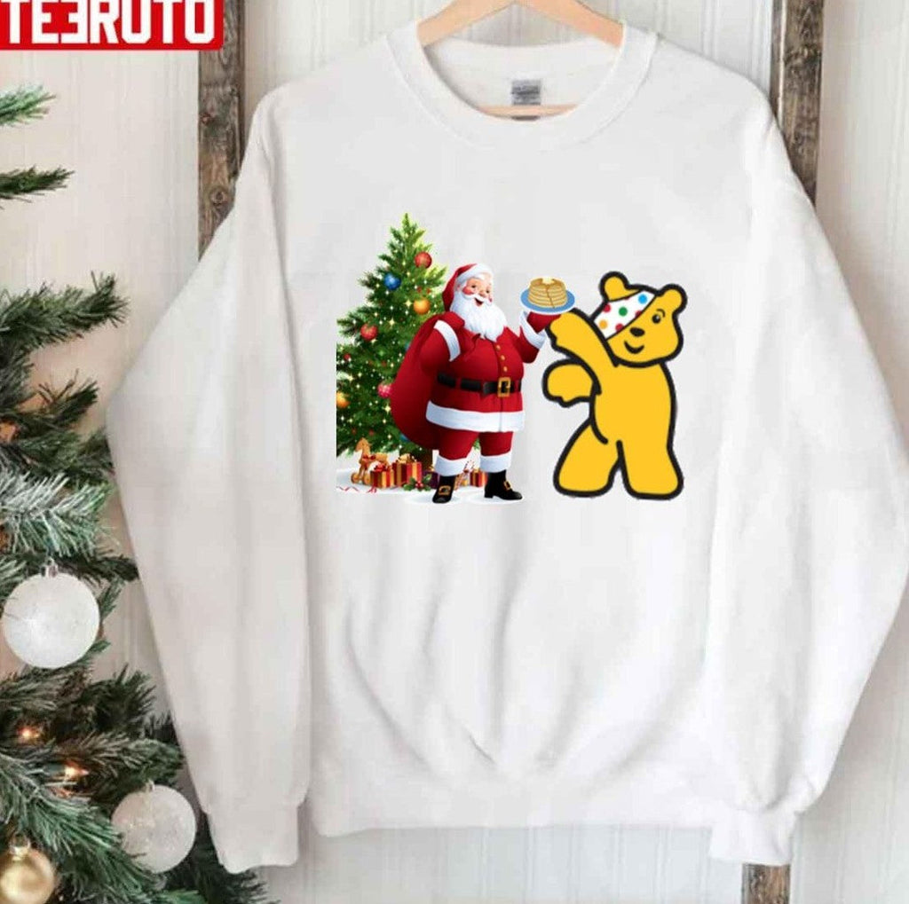 Pudsey Bear In Christmas Unisex Sweatshirt