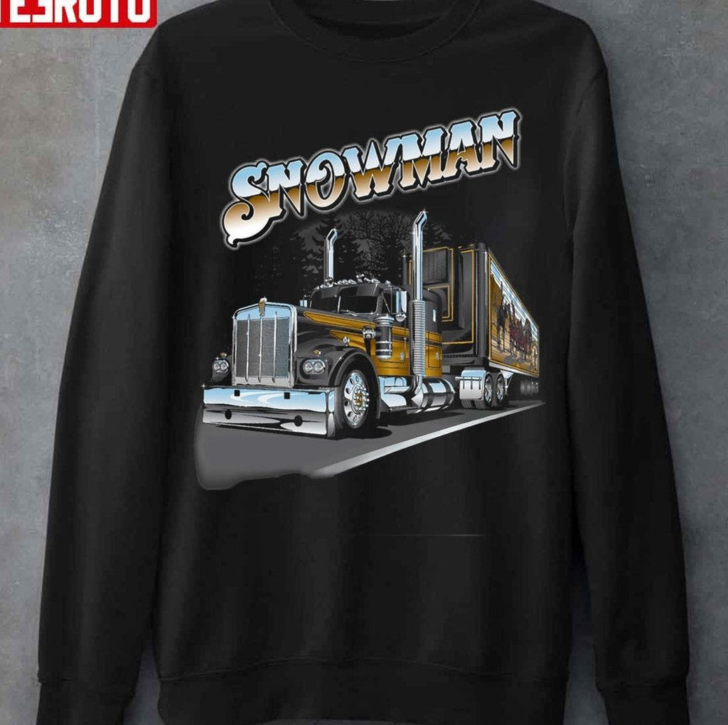 Snowman Smokey The Bandit Smile Face Art Unisex Sweatshirt