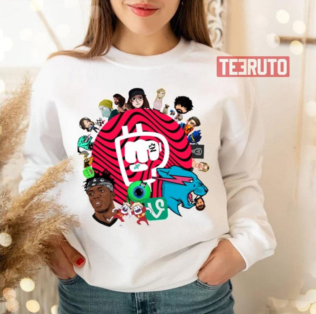 Popular Youtubers Logo Combined Active Unisex T-Shirt