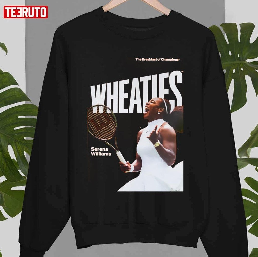 Serena Williams Wheaties Tennis Player Design Unisex T-Shirt