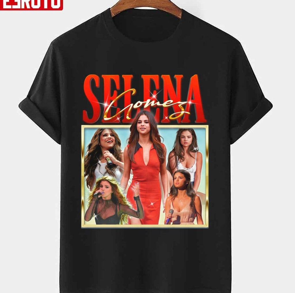Selena Gomez Vintage Hompage Retro 90s Music Unisex T-shirt