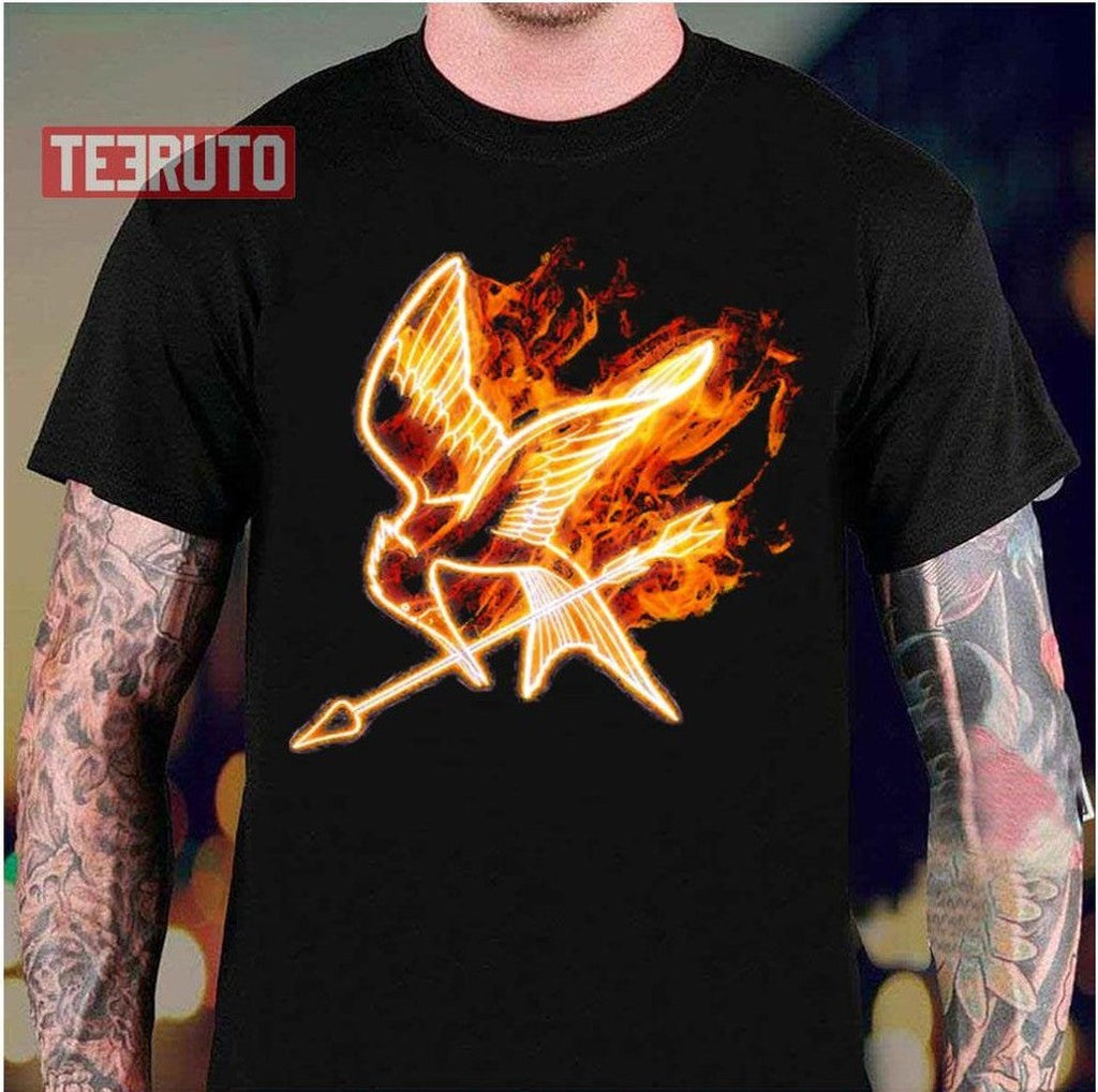 Bird Catching Fire The Hunger Games Unisex T-Shirt