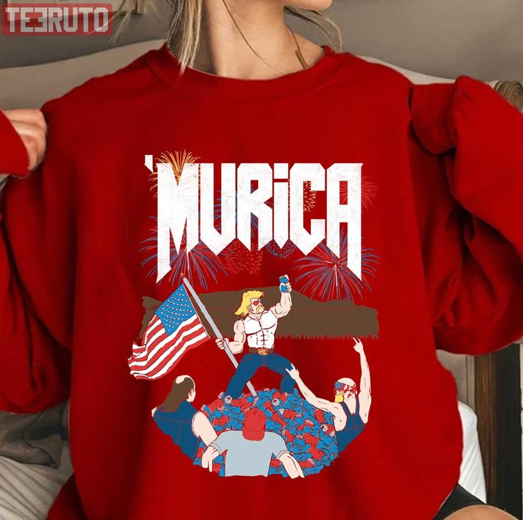 Murica Trump Funny America's Independence Day 4th July Unisex T-Shirt