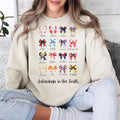 SEC Coquette football Sweatshirt, Football Saturdays in the south Sweater, SEC Bows College Football Shirt, Southern Football Game, Full Sizes, Full C